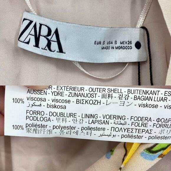 New Zara Blogger Favorite Belted Floral Printed Kimono Size Small - Picture 15 of 16